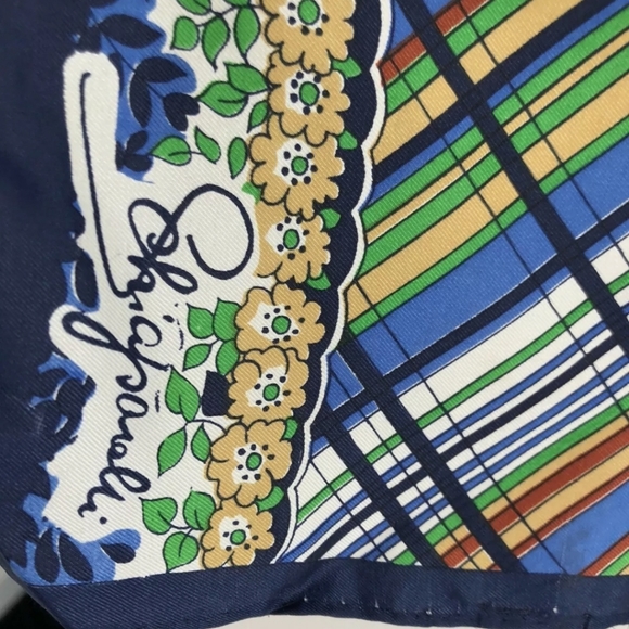 s-l400.jpg Authentic Schiaparelli Silk Scarf VTG hard to find